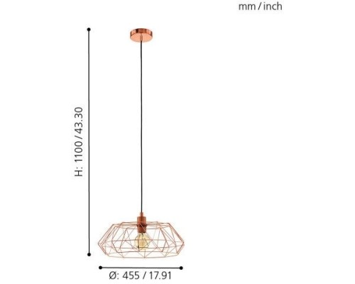Подвесной светильник Carlton 2 49488 Eglo