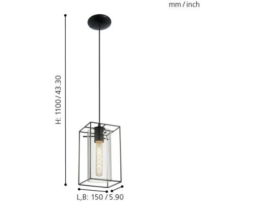 Подвесной светильник Loncino 49495 Eglo