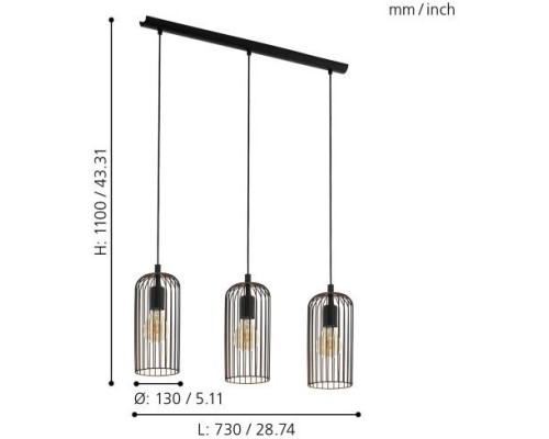 Подвесной светильник Roccamena 49645 Eglo