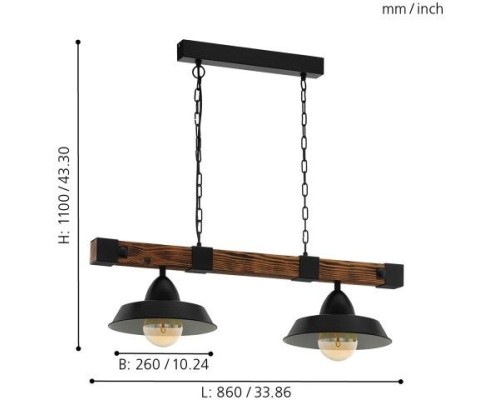 Подвесной светильник Oldbury 49684 Eglo