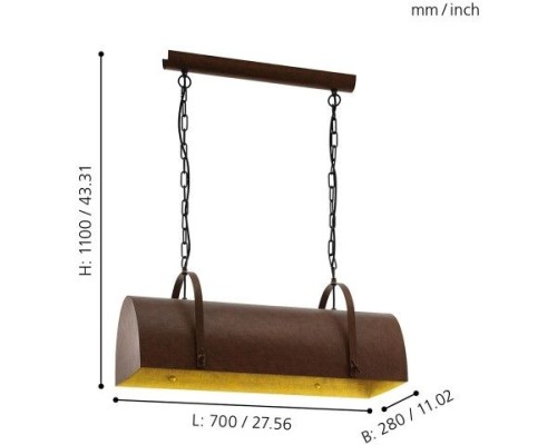Подвесной светильник Deerhurst 49687 Eglo