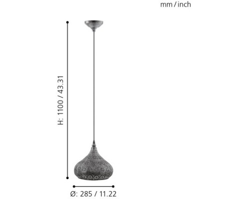 Подвесной светильник Melilla 49714 Eglo