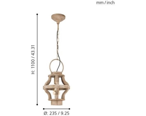 Подвесной светильник Kinross 49726 Eglo