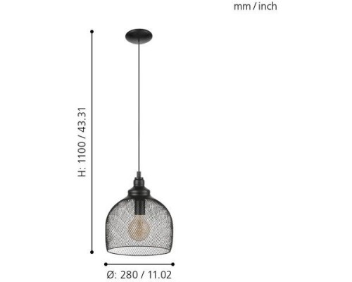 Подвесной светильник Straiton 49736 Eglo