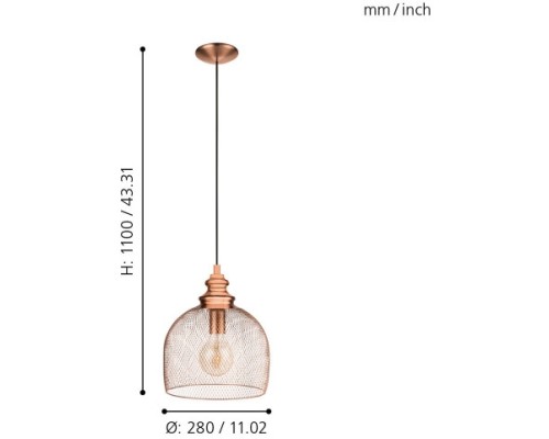 Подвесной светильник Straiton 49738 Eglo