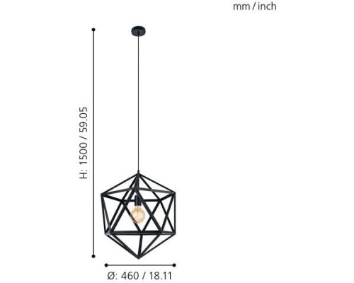 Подвесной светильник Embleton 49762 Eglo