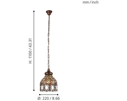 Подвесной светильник Jadida 49765 Eglo