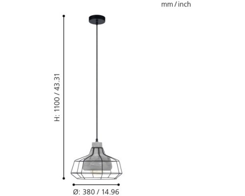 Подвесной светильник Consett 49781 Eglo