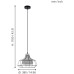 Подвесной светильник Consett 49781 Eglo