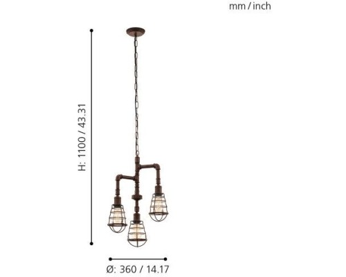 Подвесной светильник Port Seton 49808 Eglo