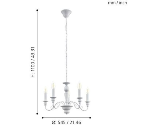 Подвесная люстра Caposile 49851 Eglo
