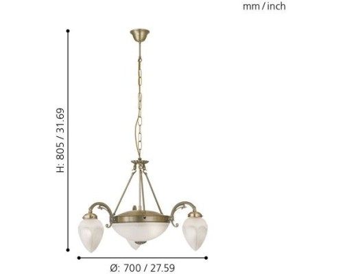 Подвесная люстра Imperial 82742 Eglo