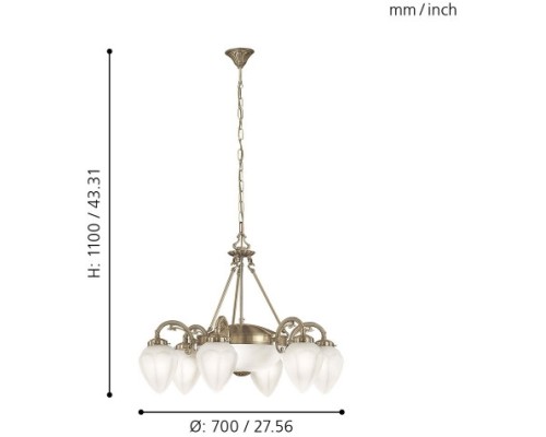 Подвесная люстра Imperial 82743 Eglo