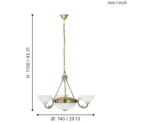Подвесная люстра Savoy 82748 Eglo