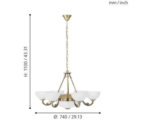 Подвесная люстра Savoy 82749 Eglo