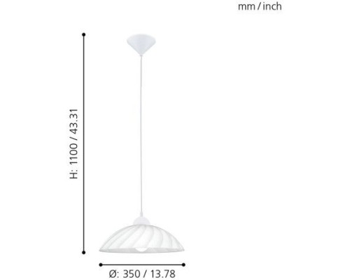 Подвесной светильник Vetro 82785 Eglo