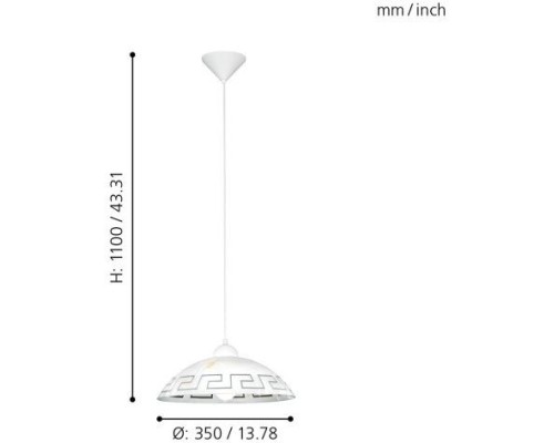Подвесной светильник Vetro 82786 Eglo