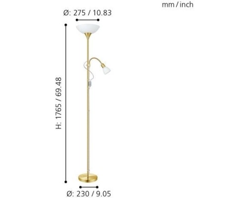 Торшер Up 2 82843 Eglo