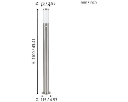 Наземный фонарь Helsinki 83281 Eglo