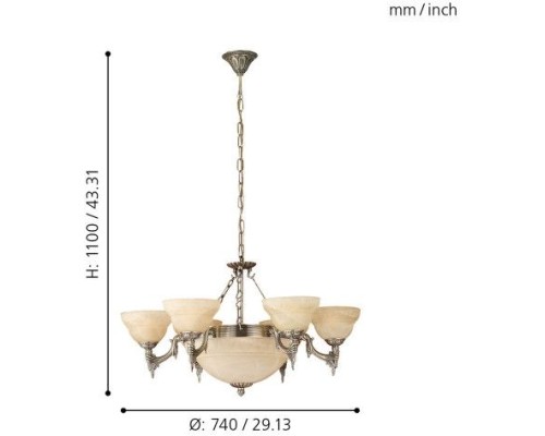 Подвесная люстра Marbella 85858 Eglo