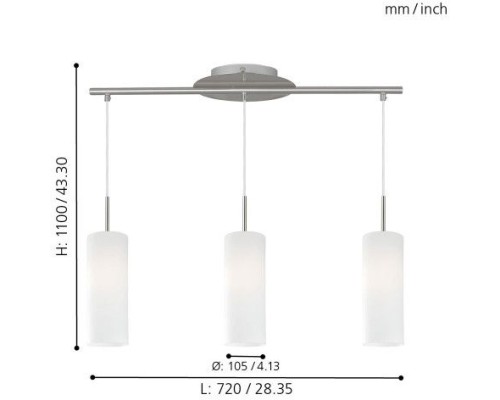 Подвесной светильник Troy 3 85978 Eglo