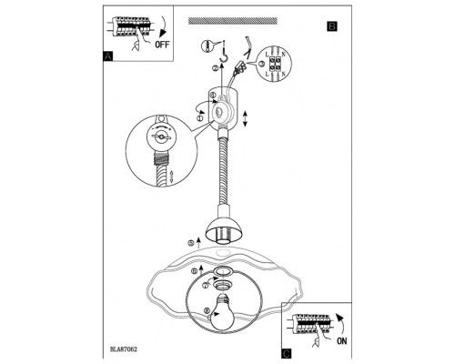 Подвесной светильник Brenda 87062 Eglo