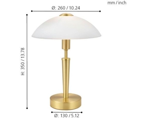 Настольная лампа Solo 1 87254 Eglo