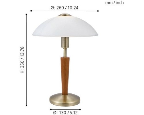 Настольная лампа Solo 1 87256 Eglo