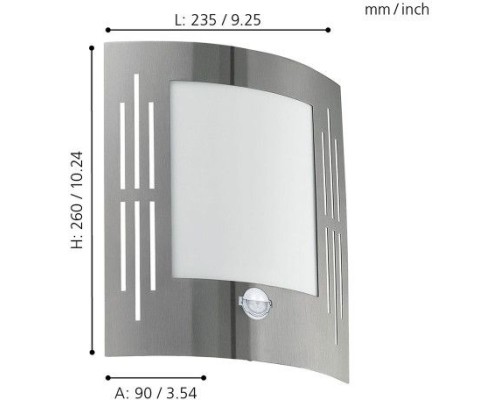 Настенный светильник уличный City 88144 Eglo