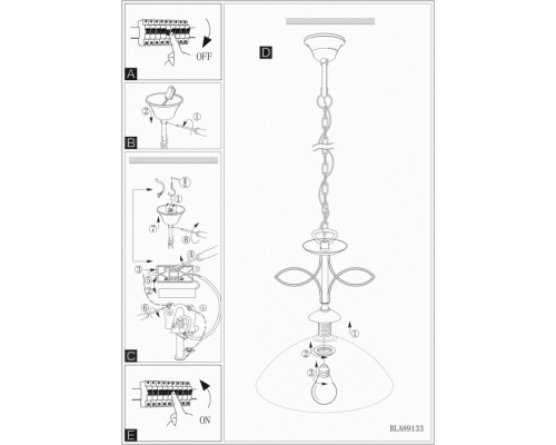Подвесной светильник Beluga 89133 Eglo