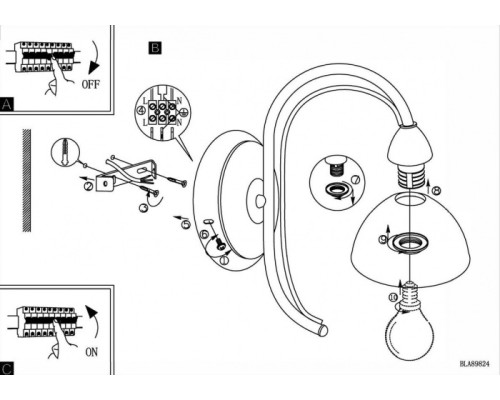 Бра Milea 89824 Eglo