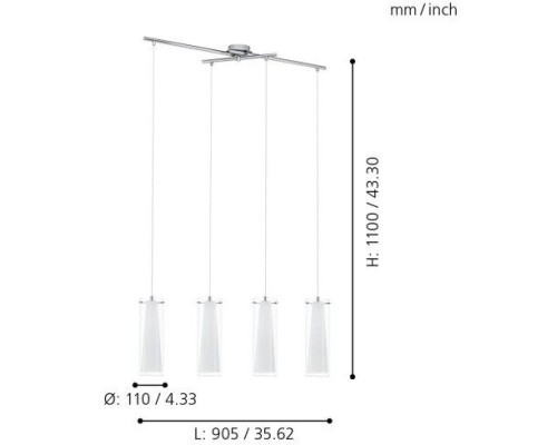 Подвесной светильник Pinto 89834 Eglo
