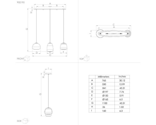 Подвесной светильник Aguilares 900195 Eglo