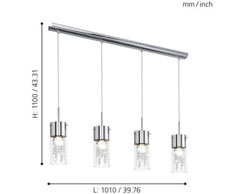 Подвесной светильник Diamond 90696 Eglo