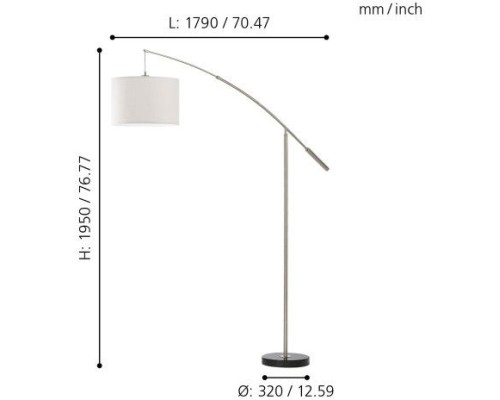 Торшер Nadina 92206 Eglo
