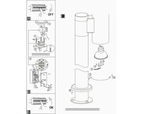 Наземный светильник Riga-led 92737 Eglo