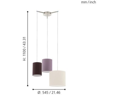 Подвесной светильник Tombolo 92755 Eglo