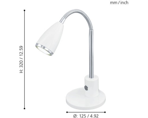 Офисная настольная лампа Fox 92872 Eglo