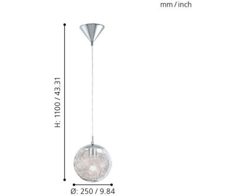 Подвесной светильник Luberio 93073 Eglo