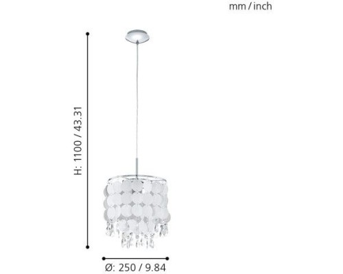 Подвесной светильник Fedra 2 93092 Eglo