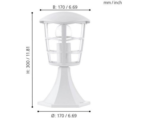 Наземный фонарь Aloria 93096 Eglo