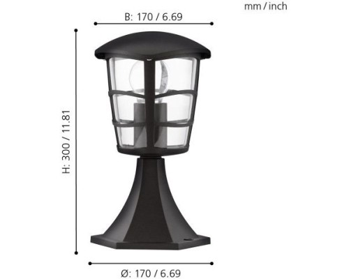 Наземный фонарь Aloria 93099 Eglo