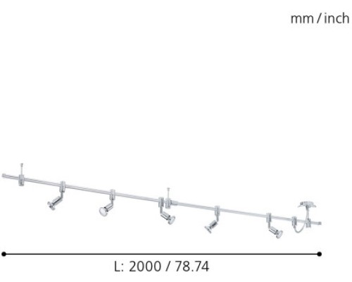 Трековая система в сборе Vilanova 93359 Eglo