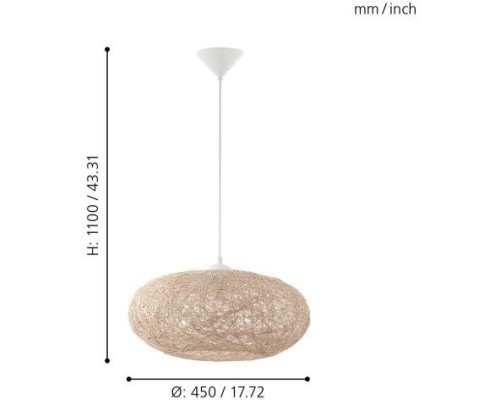 Подвесной светильник Campilo 93374 Eglo