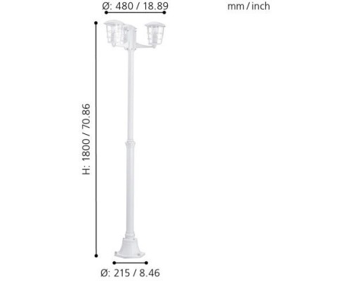 Наземный фонарь Aloria 93405 Eglo