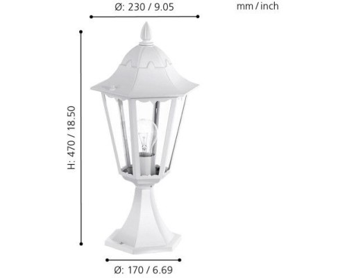 Наземный фонарь Navedo 93451 Eglo