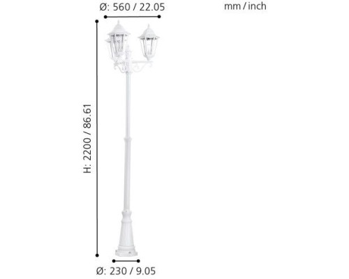 Наземный фонарь Navedo 93454 Eglo