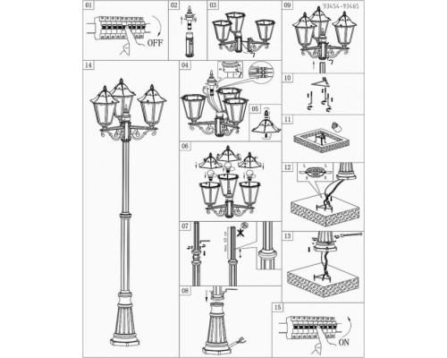 Наземный фонарь Navedo 93465 Eglo