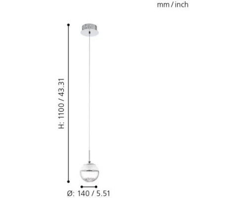 Подвесной светильник Montefio 1 93708 Eglo