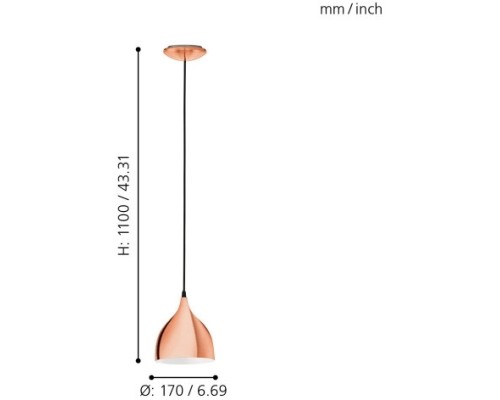 Подвесной светильник Coretto 93836 Eglo